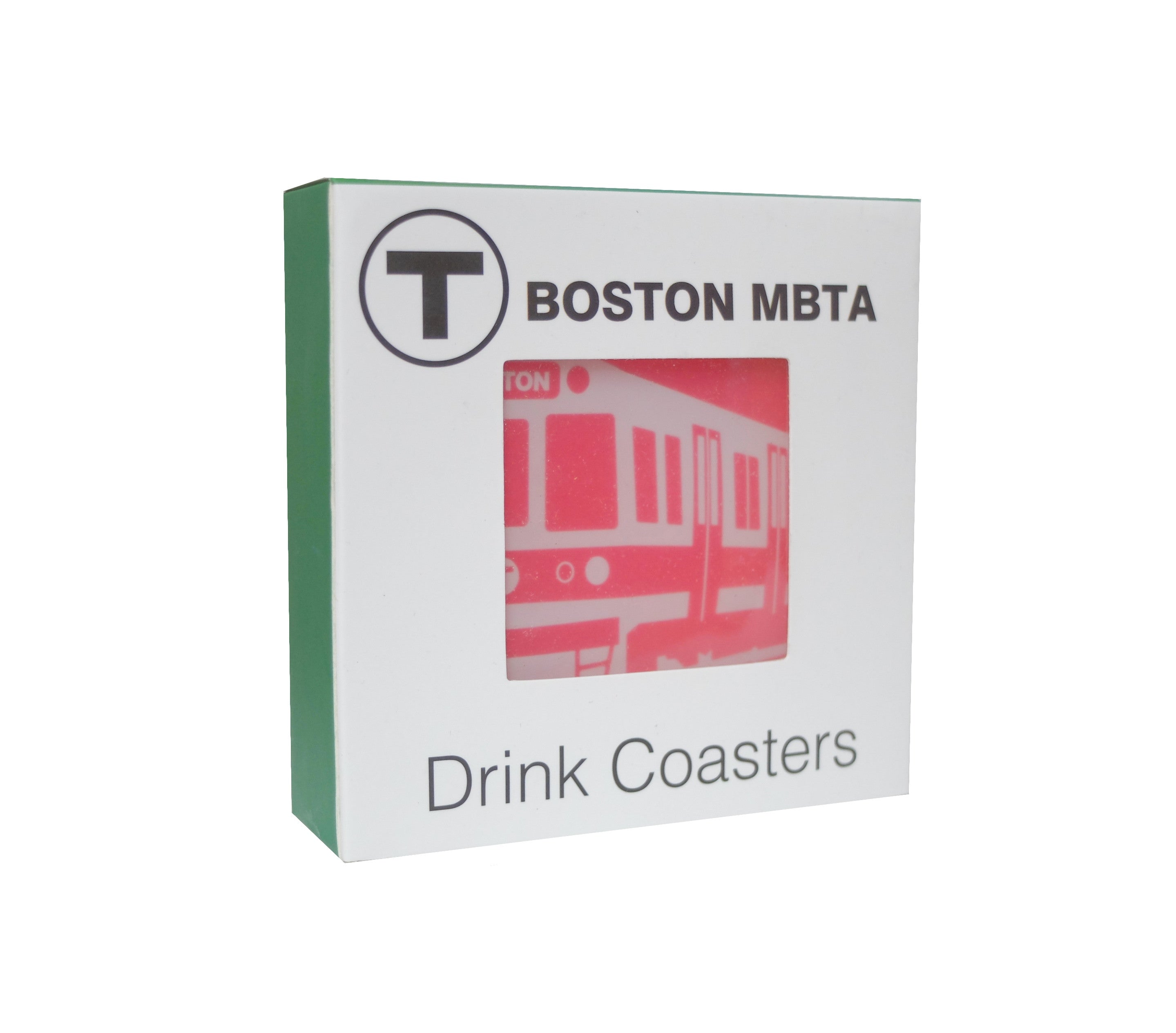 Boston MBTA Subway 4-pack Drink Coasters Gift Set